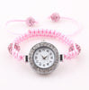 Fashion Children Shamballa Bracelet Watches Baby Rhinestone Crystal Disco Ball Wrist Watch for Kids Wholesale ZW2