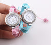 Fashion Children Shamballa Bracelet Watches Baby Rhinestone Crystal Disco Ball Wrist Watch for Kids Wholesale ZW2