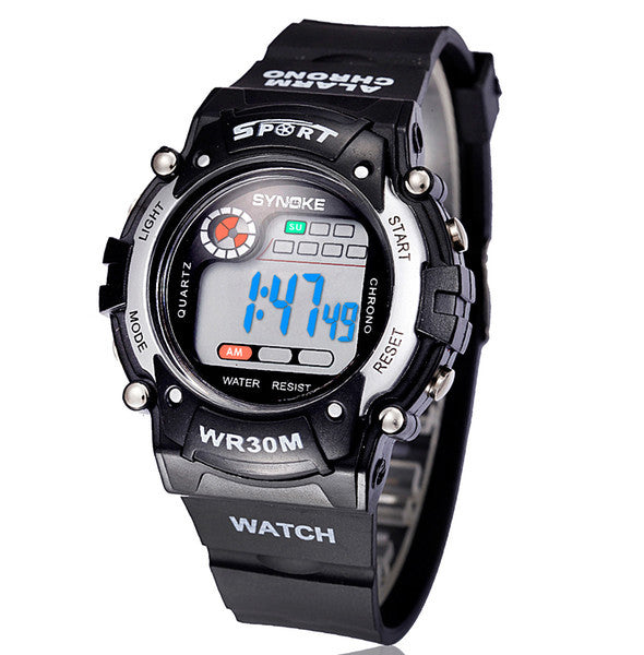 Digital Watches Sports Wrist Watches Men Watch LED Watches Kid Waterproof Mix Colors Drop Free Shipping