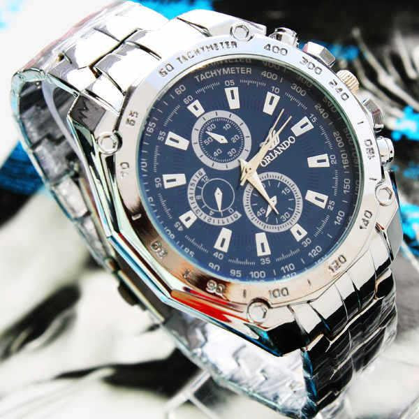 10PCS wholesale six stitches fashion steel wristband mens watches SF147639