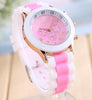 TOP Fashion men and women watches Geneva silicone unisex silicone ice cream colour matching candy jelly quartz watch a801