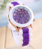 TOP Fashion men and women watches Geneva silicone unisex silicone ice cream colour matching candy jelly quartz watch a801