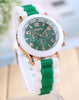 TOP Fashion men and women watches Geneva silicone unisex silicone ice cream colour matching candy jelly quartz watch a801