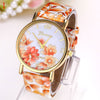 Wholesale Fashion Leather straps Watch Geneva Casual Women Dress Watch Rose Gold Watches Ladies Quartz Wristwatch Christmas Gifts For Women