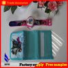 Christmas Gifts Frozen Anna & Elsa Cartoon Watch +Purse Sets Children Frozen Wrist Watch for Kids Girls