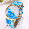 Wholesale Fashion Leather straps Watch Geneva Casual Women Dress Watch Rose Gold Watches Ladies Quartz Wristwatch Christmas Gifts For Women