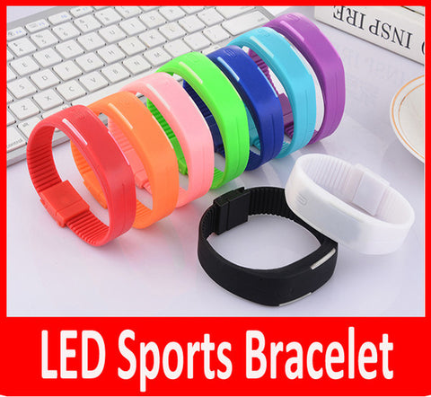 New GIFT UNISEX Mens Watches Rubber Red LED Watch Date Sports Bracelet Digital Watch Kids Red LED watch.