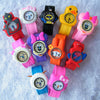 New Silicone Children watches Cartoon Wristwatch Spiderman Minions Batman Precious Milk Dad Birds Bear Sheep Cat Animal Kids Slap Watch free